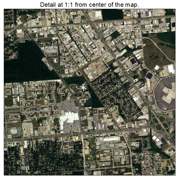 Baton Rouge, Louisiana aerial imagery detail