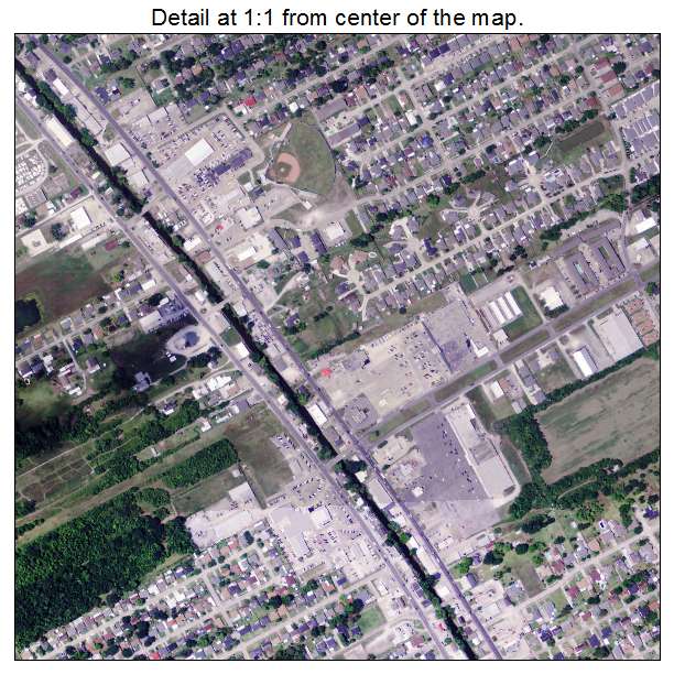 Bayou Cane, Louisiana aerial imagery detail