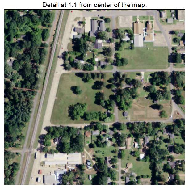 Benton, Louisiana aerial imagery detail