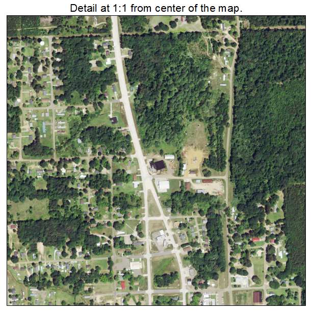 Bernice, Louisiana aerial imagery detail