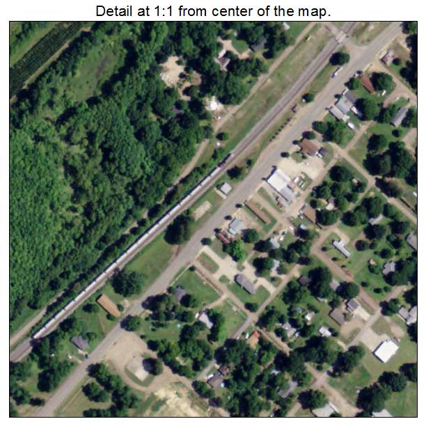 Bonita, Louisiana aerial imagery detail