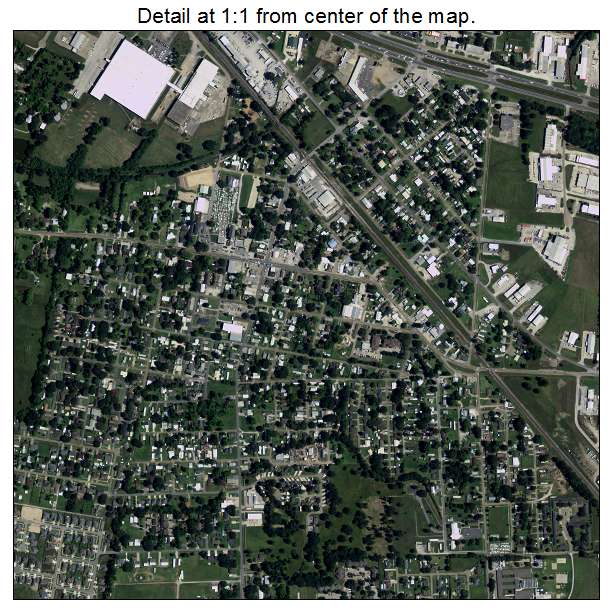 Broussard, Louisiana aerial imagery detail