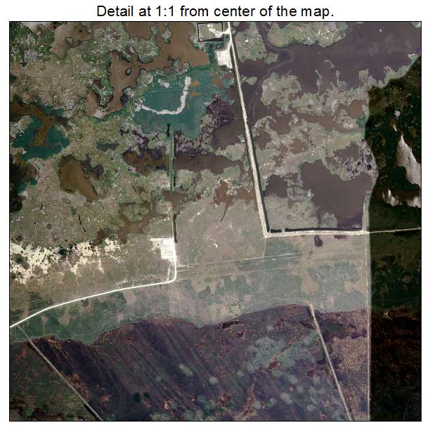 Cameron, Louisiana aerial imagery detail