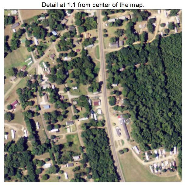 Campti, Louisiana aerial imagery detail