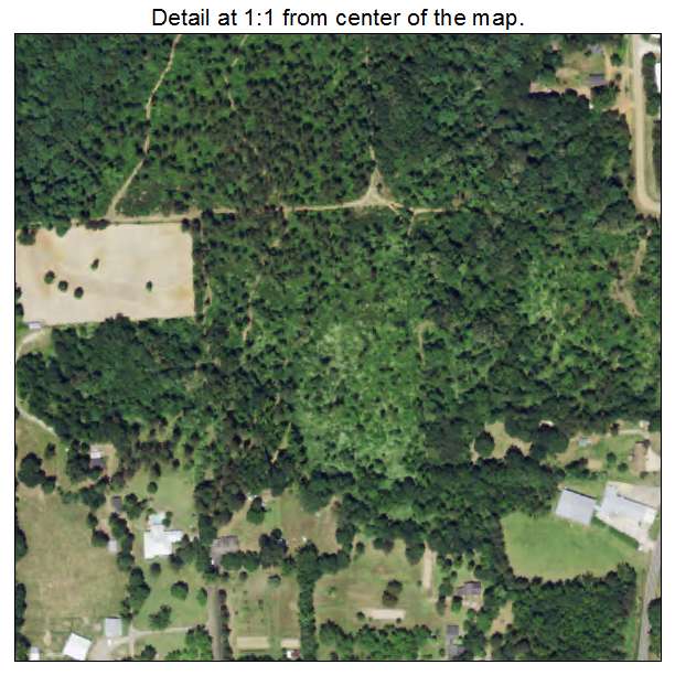 Choudrant, Louisiana aerial imagery detail