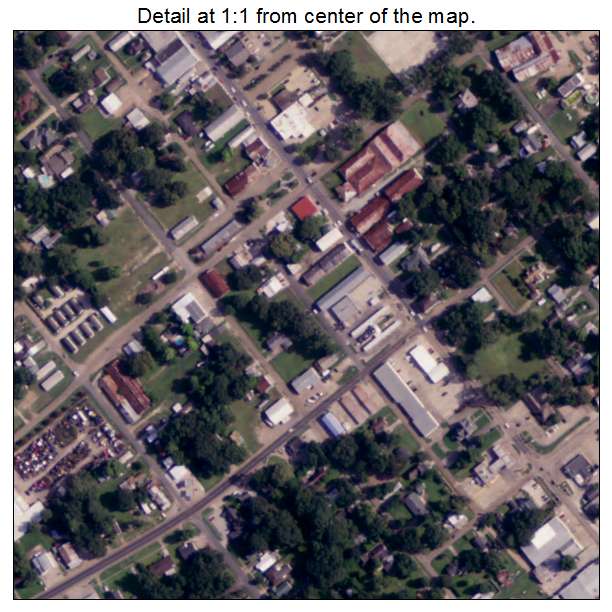 Church Point, Louisiana aerial imagery detail