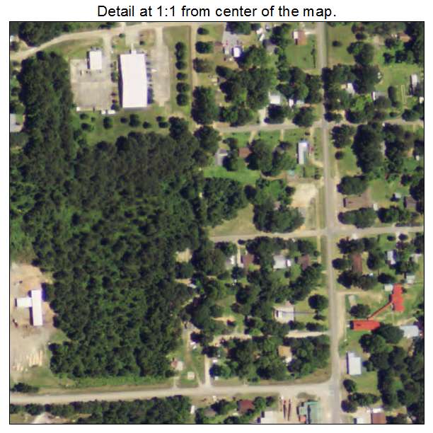 Clarks, Louisiana aerial imagery detail