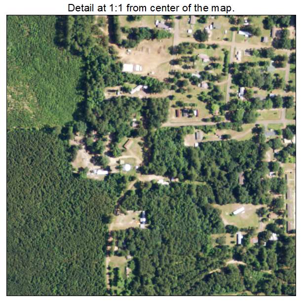 Converse, Louisiana aerial imagery detail