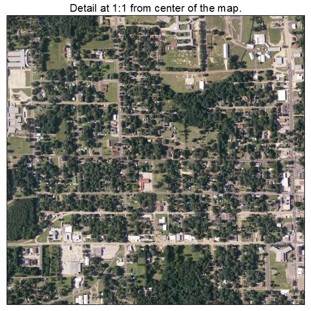 De Ridder, Louisiana aerial imagery detail