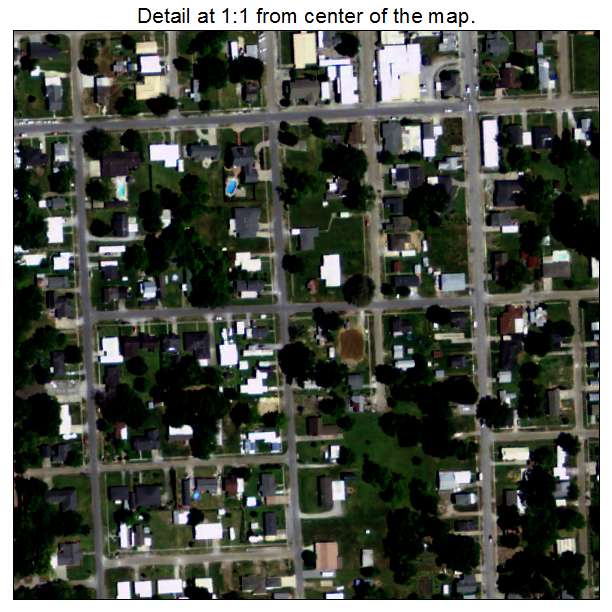 Delcambre, Louisiana aerial imagery detail
