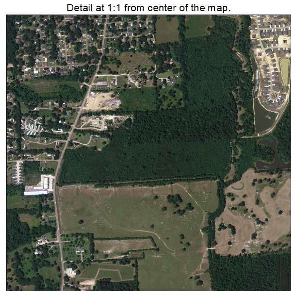 Denham Springs, Louisiana aerial imagery detail