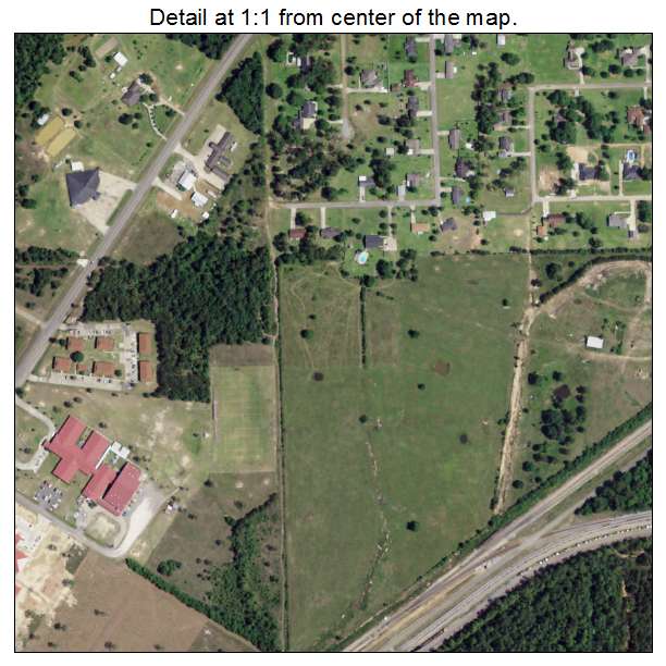 DeQuincy, Louisiana aerial imagery detail
