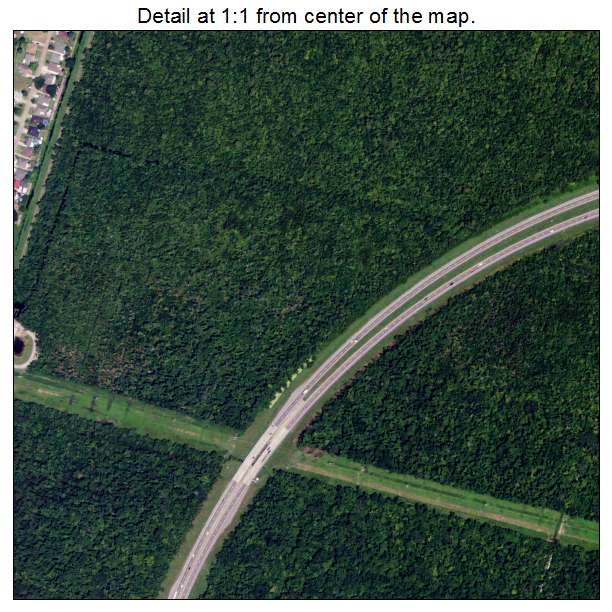Destrehan, Louisiana aerial imagery detail