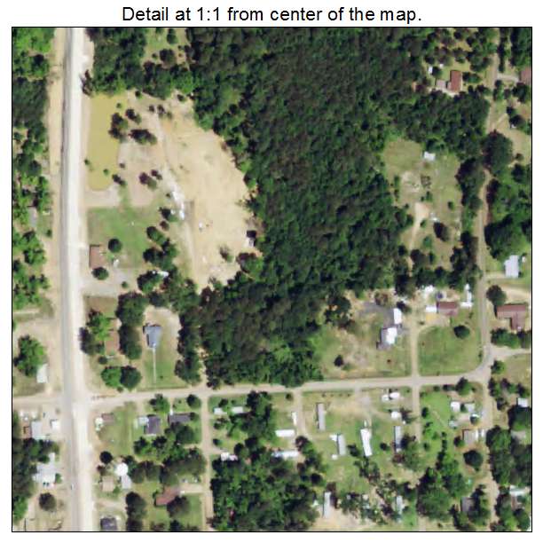 Dodson, Louisiana aerial imagery detail