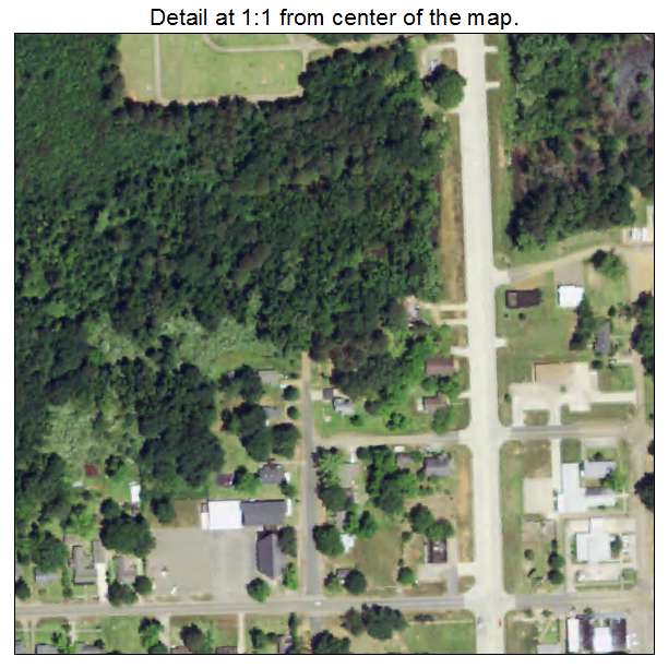 Dubach, Louisiana aerial imagery detail