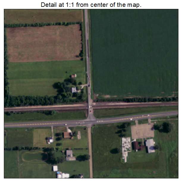 Duson, Louisiana aerial imagery detail