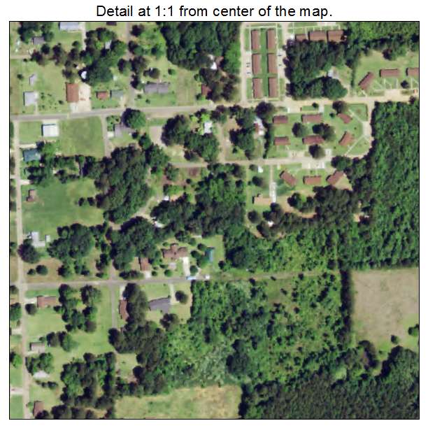 East Hodge, Louisiana aerial imagery detail