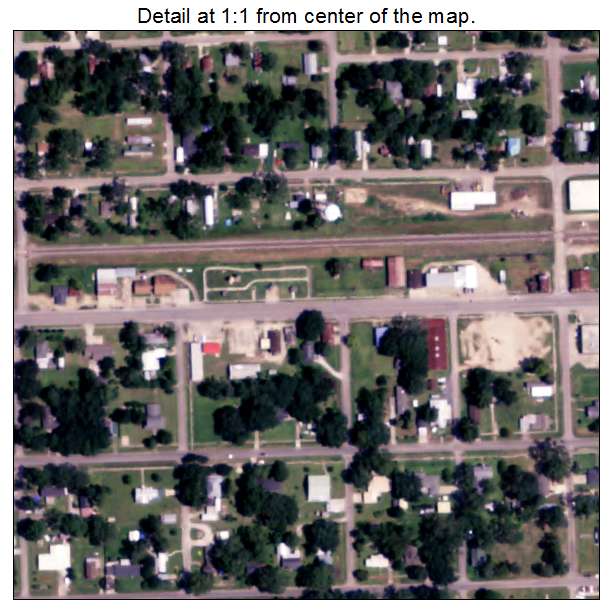 Elton, Louisiana aerial imagery detail