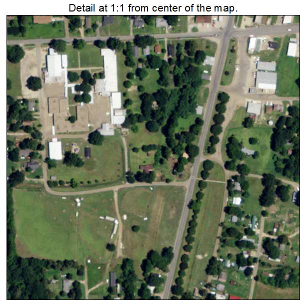 Epps, Louisiana aerial imagery detail