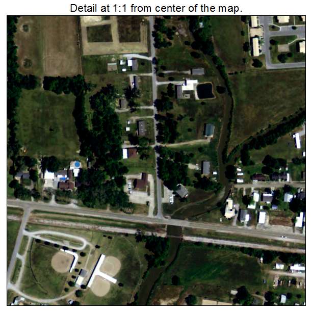 Erath, Louisiana aerial imagery detail