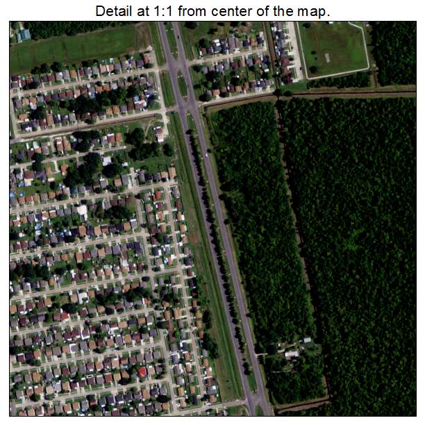 Estelle, Louisiana aerial imagery detail
