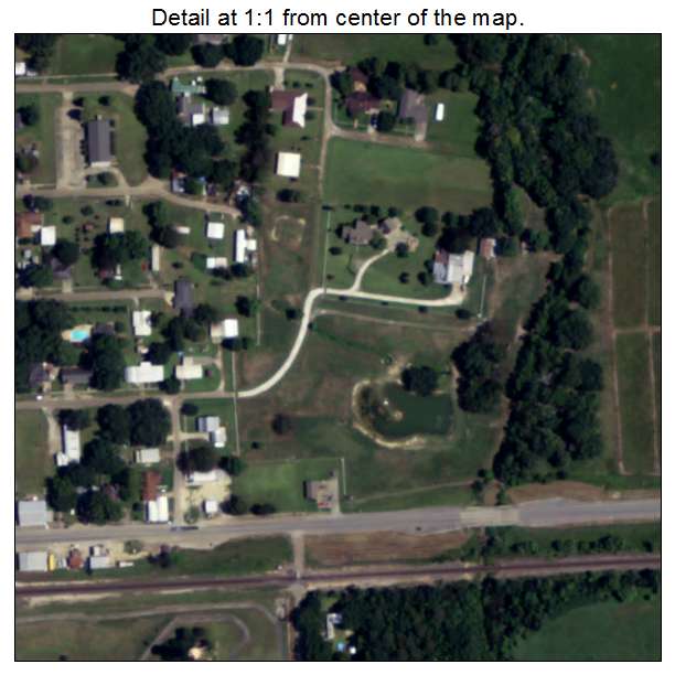 Estherwood, Louisiana aerial imagery detail