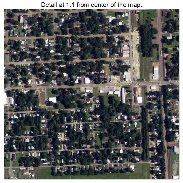 Eunice, Louisiana aerial imagery detail