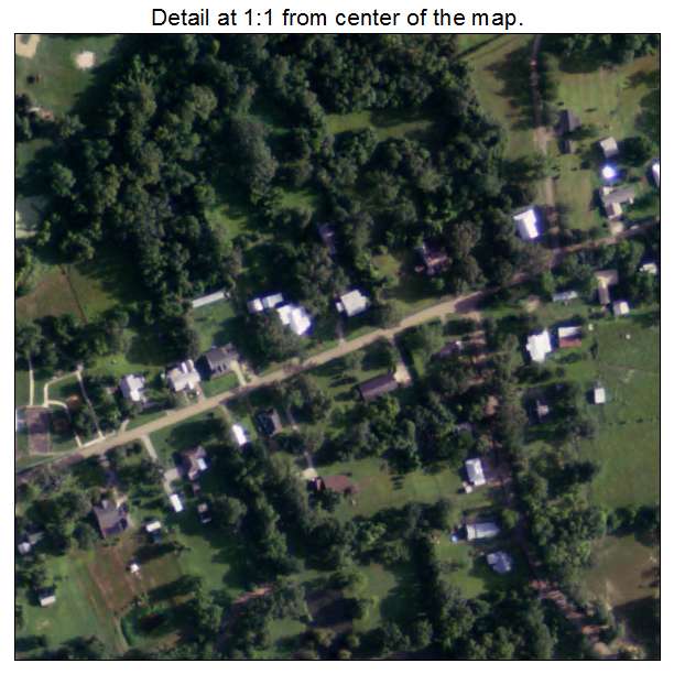 Evergreen, Louisiana aerial imagery detail