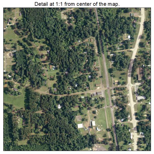 Florien, Louisiana aerial imagery detail