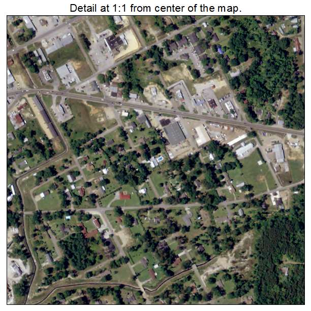 Franklinton, Louisiana aerial imagery detail