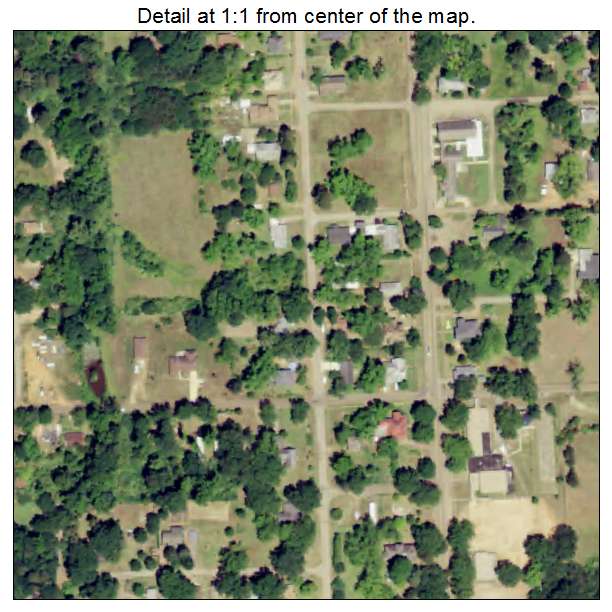 Gibsland, Louisiana aerial imagery detail