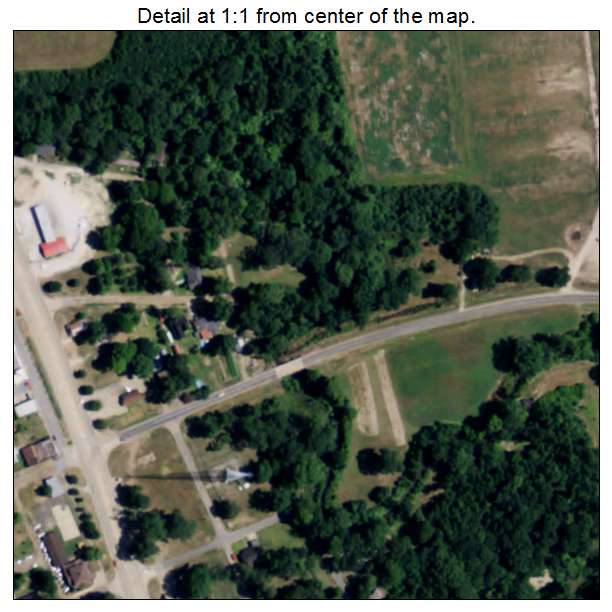 Gilbert, Louisiana aerial imagery detail