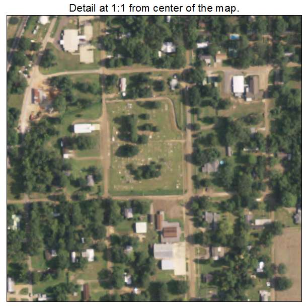 Glenmora, Louisiana aerial imagery detail
