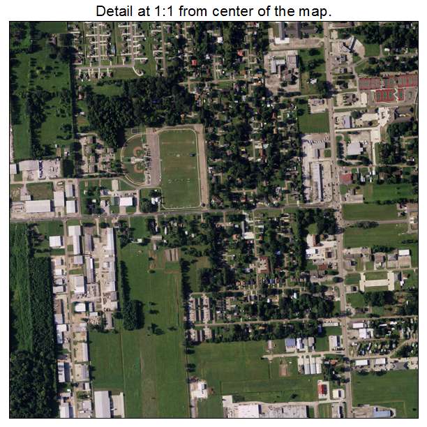 Gonzales, Louisiana aerial imagery detail