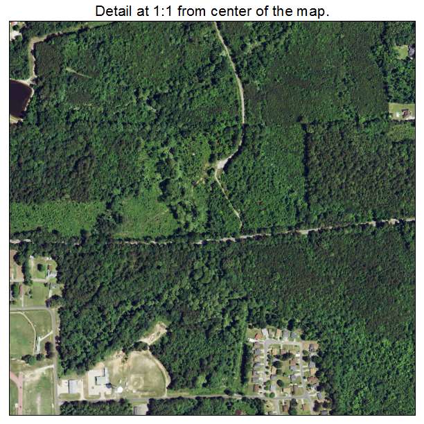 Grambling, Louisiana aerial imagery detail