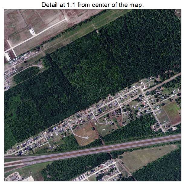 Gray, Louisiana aerial imagery detail