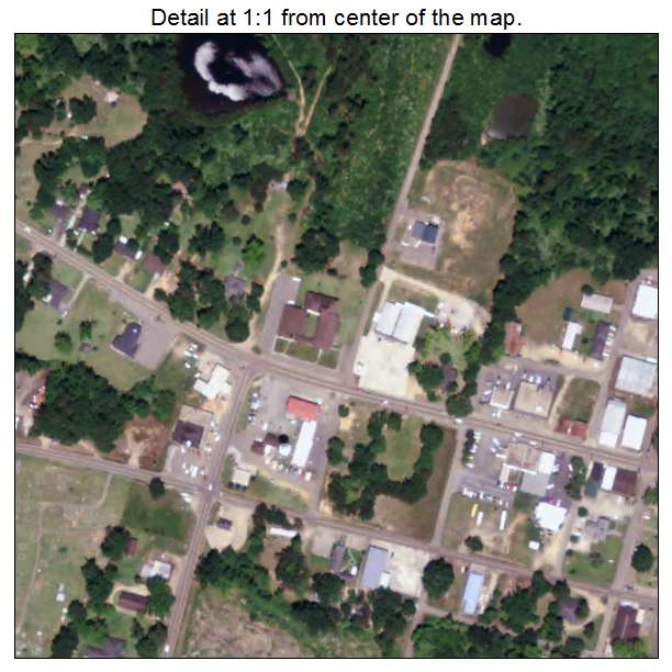 Greensburg, Louisiana aerial imagery detail