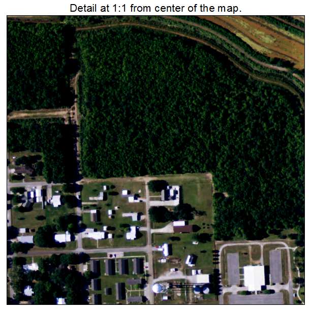 Gueydan, Louisiana aerial imagery detail