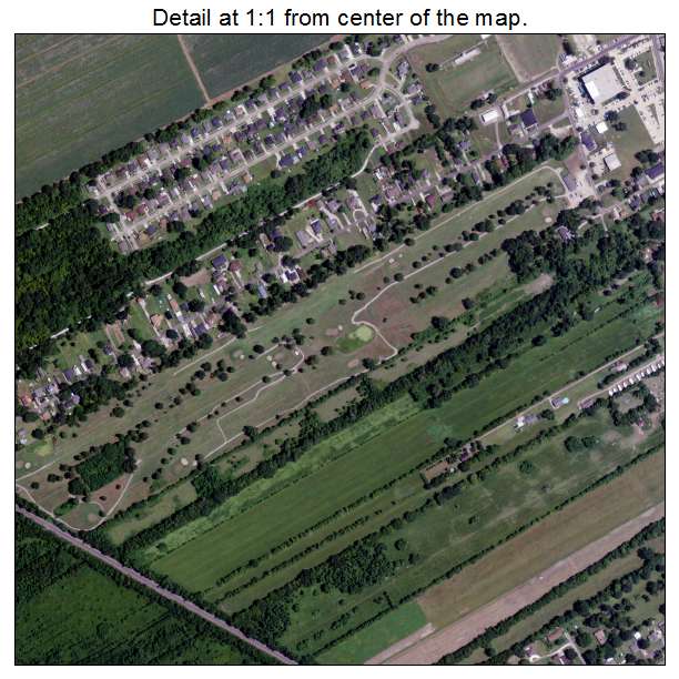 Hahnville, Louisiana aerial imagery detail