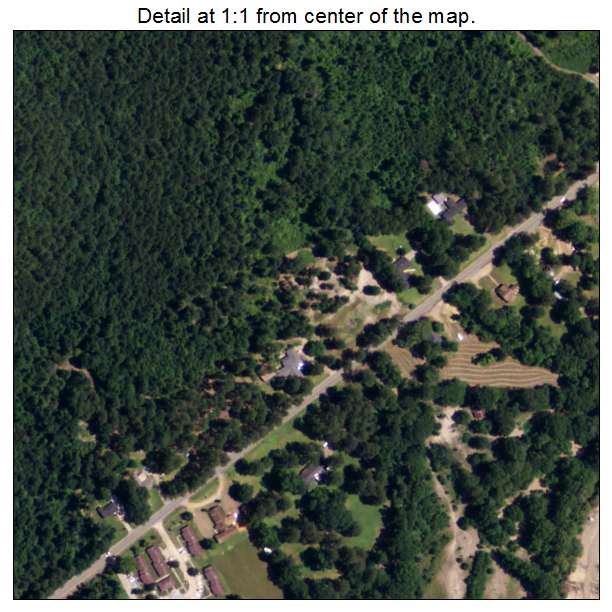 Harrisonburg, Louisiana aerial imagery detail
