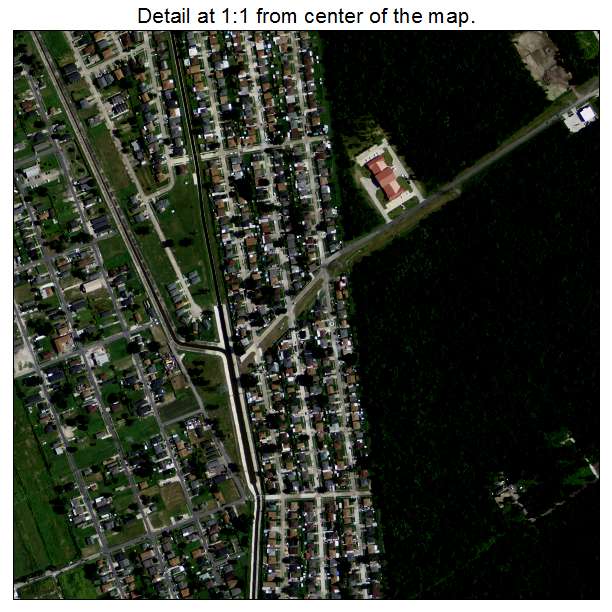 Harvey, Louisiana aerial imagery detail