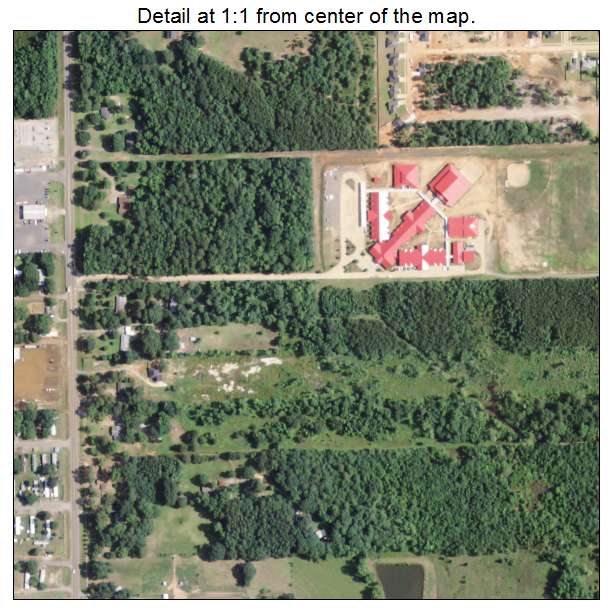 Haughton, Louisiana aerial imagery detail