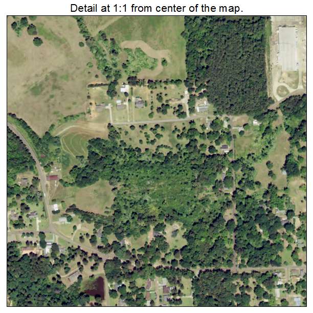 Homer, Louisiana aerial imagery detail