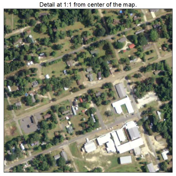 Hornbeck, Louisiana aerial imagery detail
