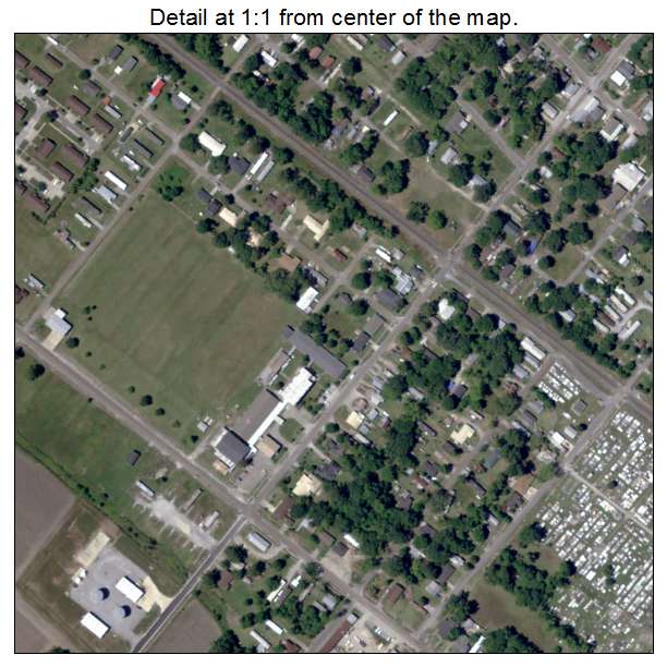 Jeanerette, Louisiana aerial imagery detail