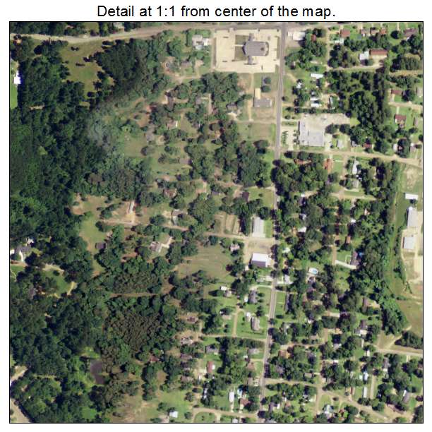 Jena, Louisiana aerial imagery detail