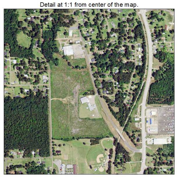 Jonesboro, Louisiana aerial imagery detail