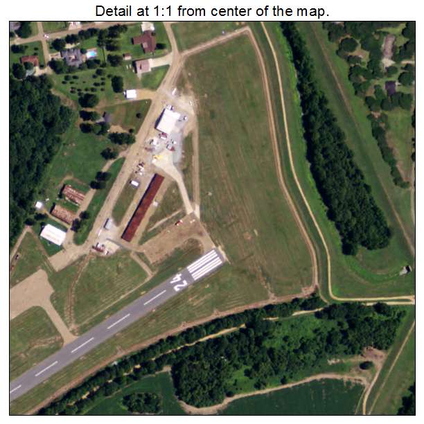 Jonesville, Louisiana aerial imagery detail