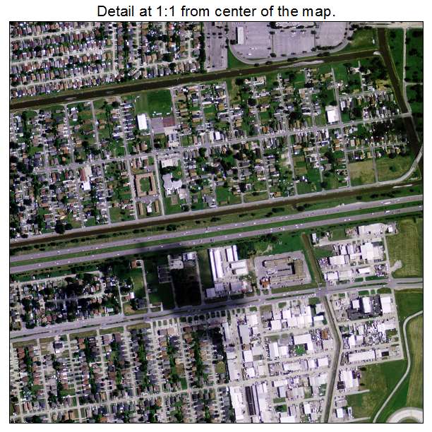 Aerial Photography Map Of Kenner La Louisiana