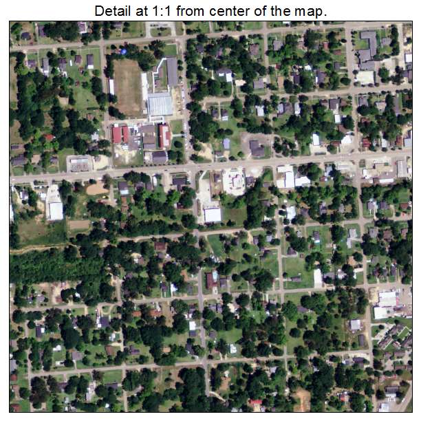 Kentwood, Louisiana aerial imagery detail